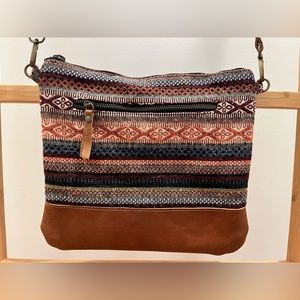 Unused leather knit bag